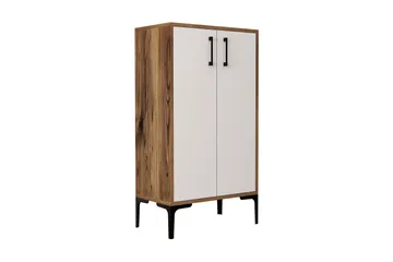 Babice Skoskåp 35x60 cm - Valnöt/Vit - Förvaring - Skåp - Förvaringsskåp