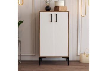 Babice Skoskåp 35x60 cm - Valnöt/Vit - Förvaring - Skåp - Förvaringsskåp