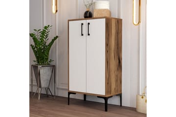 Babice Skoskåp 35x60 cm - Valnöt/Vit - Förvaring - Skåp - Förvaringsskåp