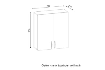 Badrumsskåp Murviedro 70 cm - Vit - Förvaring - Skåp - Förvaringsskåp