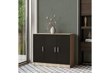 Barrock Highboard 38x89 cm - Natur/Svart - Förvaring - Skåp - Förvaringsskåp