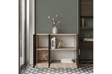 Barrock Highboard 38x89 cm - Natur/Svart - Förvaring - Skåp - Förvaringsskåp