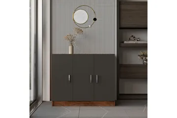 Barrock Highboard 38x89 cm - Teak/Antracit - Förvaring - Skåp - Förvaringsskåp