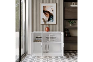 Barrock Highboard 38x89 cm - Vit - Förvaring - Skåp - Förvaringsskåp