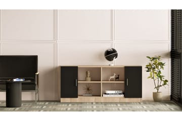 Barrock Highboard 46x140 cm - Natur/Svart - Förvaring - Skåp - Förvaringsskåp