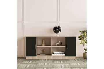 Barrock Highboard 46x140 cm - Natur/Svart - Förvaring - Skåp - Förvaringsskåp