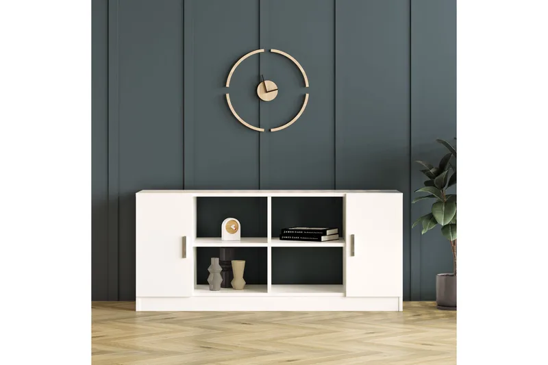 Barrock Highboard 46x140 cm - Vit - Förvaring - Skåp - Förvaringsskåp