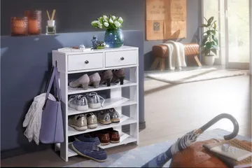 Basnaw Skoskåp 60x24 cm - Vit - Förvaring - Skåp - Förvaringsskåp