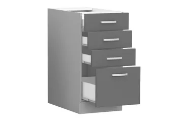 Bianco Skåp med lådor 40x52x82 cm - Vit - Förvaring - Skåp - Förvaringsskåp