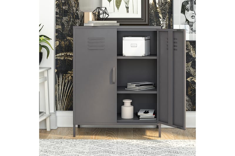 Bradford Highboard Grå - Dorel Home - Förvaring - Skåp - Förvaringsskåp