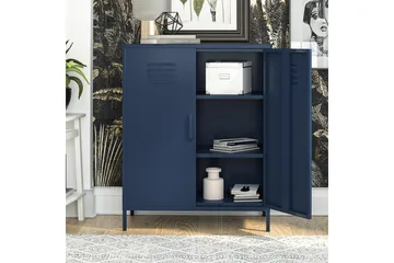 Bradford Highboard Mörkblå - Dorel Home - Förvaring - Skåp - Förvaringsskåp