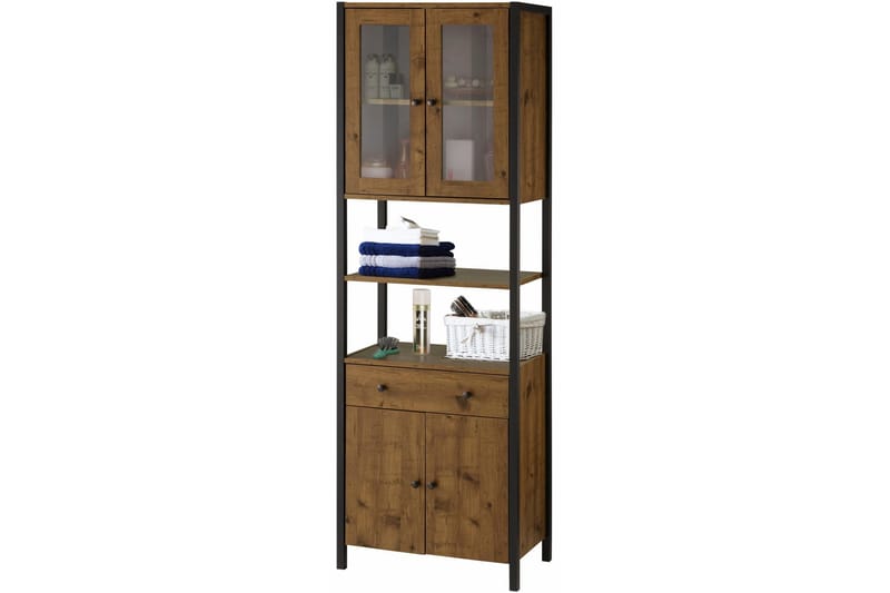 Brayden TV-skåp 60x180 cm - Brun/Svart - Förvaring - Skåp - Förvaringsskåp