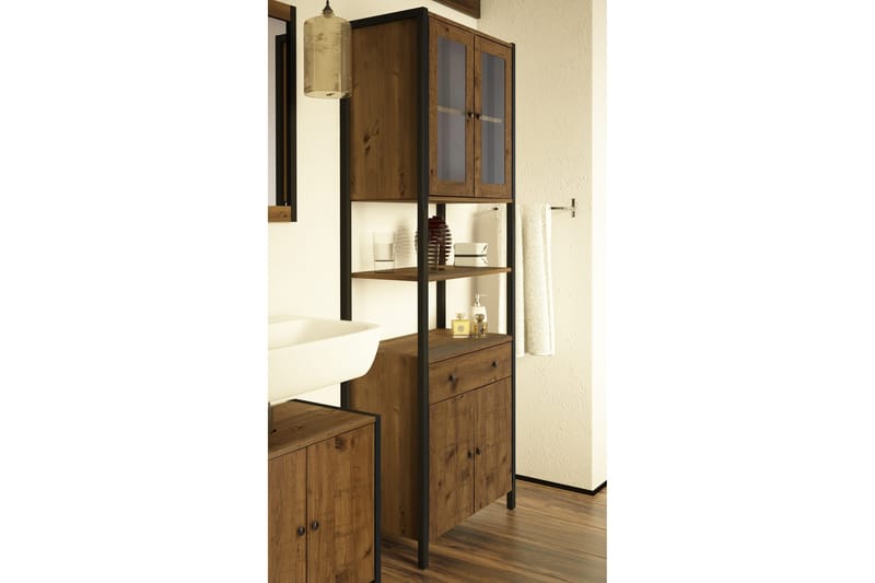 Brayden TV-skåp 60x180 cm - Brun/Svart - Förvaring - Skåp - Förvaringsskåp