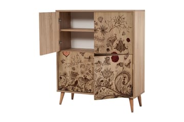 Brokind Förvaringsskåp 111 cm - Brun - Förvaring - Skåp - Förvaringsskåp