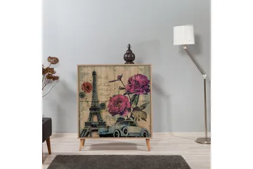 Brokind Förvaringsskåp 111 cm - Brun/Flerfärgad - Förvaring - Skåp - Förvaringsskåp