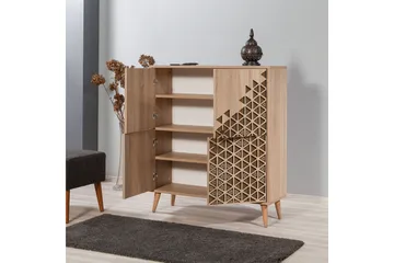 Brokind Förvaringsskåp 111 cm - Brun/Ljusbrun - Förvaring - Skåp - Förvaringsskåp