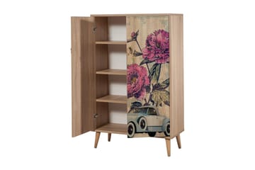 Brokind Förvaringsskåp 80 cm - Brun/Flerfärgad/Svart - Förvaring - Skåp - Förvaringsskåp