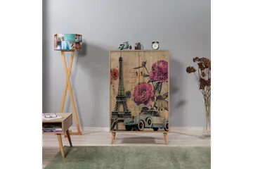 Brokind Förvaringsskåp 80 cm - Brun/Flerfärgad/Svart - Förvaring - Skåp - Förvaringsskåp