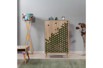 Brokind Förvaringsskåp 80 cm - Brun/Grön - Förvaring - Skåp - Förvaringsskåp