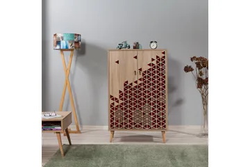 Brokind Förvaringsskåp 80 cm - Brun/Röd - Förvaring - Skåp - Förvaringsskåp