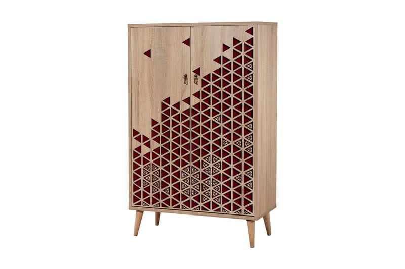 Brokind Förvaringsskåp 80 cm - Brun/Röd - Förvaring - Skåp - Förvaringsskåp