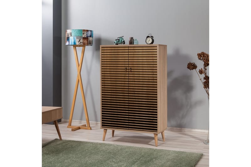 Brokind Förvaringsskåp 80 cm - Brun/Svart/Ek - Förvaring - Skåp - Förvaringsskåp