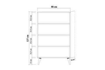 Brokind Förvaringsskåp 80 cm - Ek/Brun - Förvaring - Skåp - Förvaringsskåp