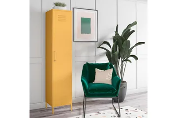 Cache Förvaringsskåp 38x40 cm 1 Dörr Gul - Novogratz - Förvaring - Skåp - Förvaringsskåp