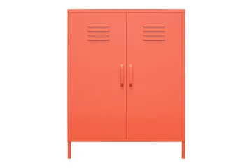 Cache Förvaringsskåp 80x40 cm 2 Dörrar Orange - Novogratz - Förvaring - Skåp - Förvaringsskåp