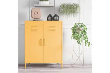 Cache Förvaringsskåp 80x40 cm Gul - Novogratz - Förvaring - Skåp - Förvaringsskåp