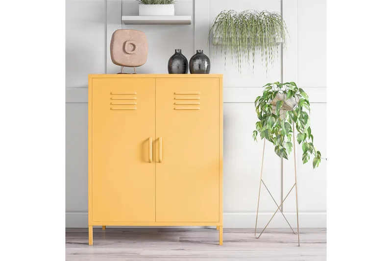 Cache Förvaringsskåp 80x40 cm Gul - Novogratz - Förvaring - Skåp - Förvaringsskåp