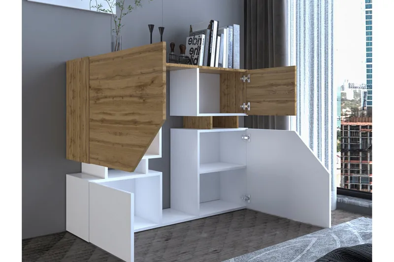 Carbost Highboard Anthracite - Förvaring - Skåp - Förvaringsskåp