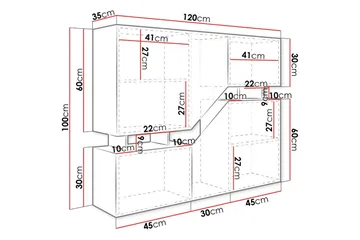 Carbost Highboard Anthracite - Förvaring - Skåp - Förvaringsskåp