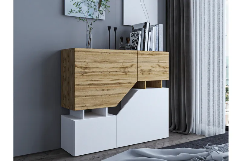 Carbost Highboard NO_BRAND White - Förvaring - Skåp - Förvaringsskåp