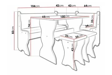 Carnew Köksskåp - Svart - Möbler - Bord & matgrupp - Matgrupp