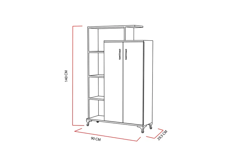 Decorotika Förvaringsskåp - Vit - Förvaring - Skåp - Förvaringsskåp