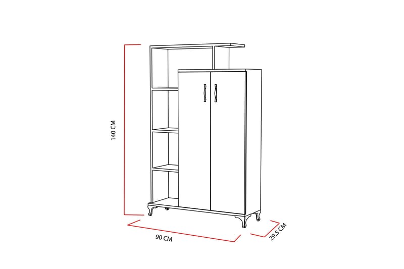 Decorotika Förvaringsskåp - Vit - Förvaring - Skåp - Förvaringsskåp