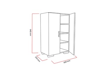 Decorotika Skoskåp - Vit - Förvaring - Skåp - Förvaringsskåp