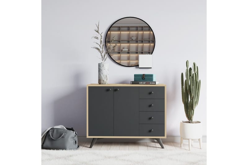 Desgrar Förvaringsskåp 100x82 cm - Brun - Förvaring - Skåp - Förvaringsskåp