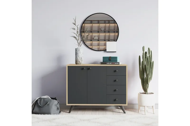 Desgrar Förvaringsskåp 100x82 cm - Brun - Förvaring - Skåp - Förvaringsskåp