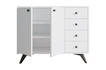 Desgrar Förvaringsskåp 100x82 cm - Vit - Förvaring - Skåp - Förvaringsskåp