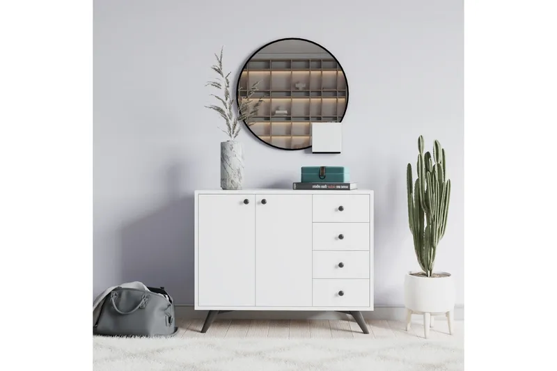 Desgrar Förvaringsskåp 100x82 cm - Vit - Förvaring - Skåp - Förvaringsskåp