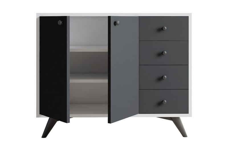 Desgrar Förvaringsskåp 100x82 cm - Vit - Förvaring - Skåp - Förvaringsskåp