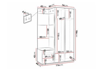 Dunvegan Highboard Black - Förvaring - Skåp - Förvaringsskåp