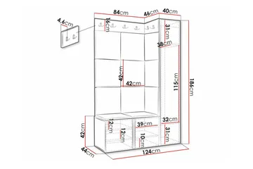 Dunvegan Highboard Black - Förvaring - Skåp - Förvaringsskåp