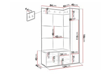 Dunvegan Highboard Black - Förvaring - Skåp - Förvaringsskåp