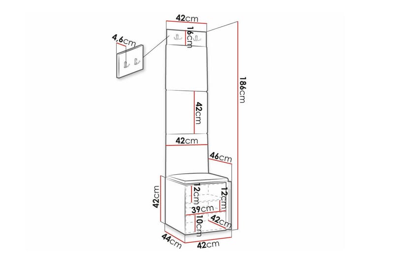 Dunvegan Highboard Black - Förvaring - Skåp - Förvaringsskåp