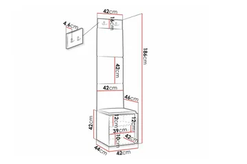 Dunvegan Highboard Black - Förvaring - Skåp - Förvaringsskåp