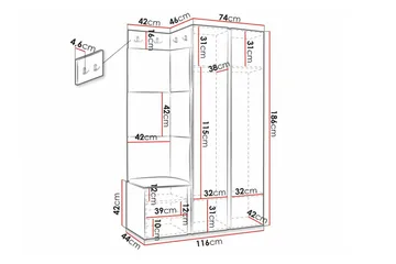 Dunvegan Highboard Black - Förvaring - Skåp - Förvaringsskåp