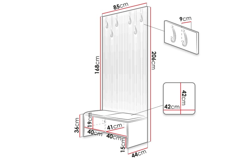 Dunvegan Highboard Black - Förvaring - Skåp - Förvaringsskåp